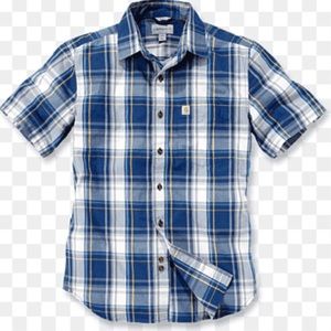 CARHARTT men’s relaxed fit lightweight short sleeve button up shirt SIZE Med